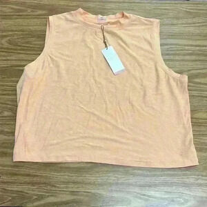 NWT~ CALIA Lustralux Mockneck Tank Apricot Wash size XXL